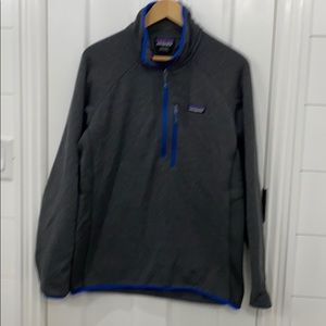Men’s Patagonia grey quarter zip fleece